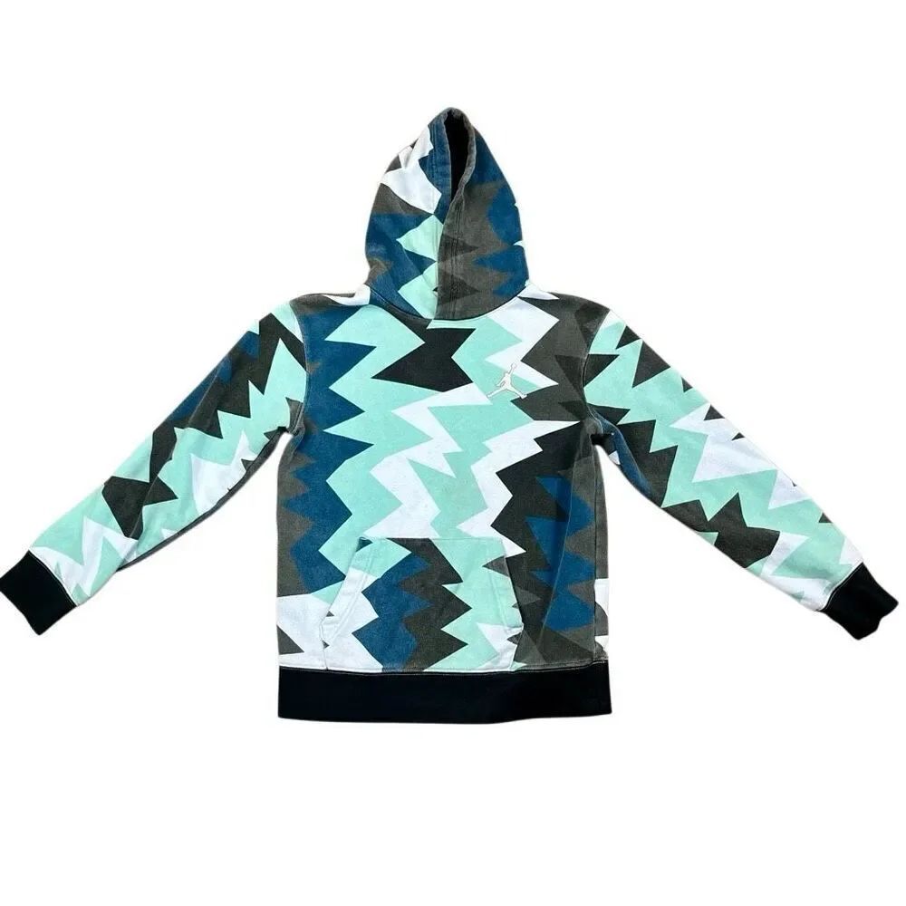 Air Jordan Kids' Flight MVP All Over Print Hoodie Large 12-13 Years